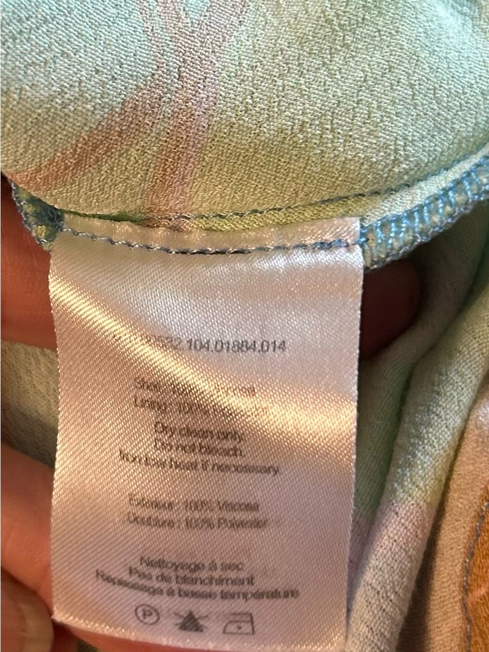 RIXO Steph Pastel Hibiscus Wave Open Back Maxi Dress L US 10 - Picture 7 of 11